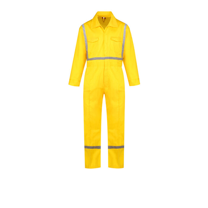 fluoresent hi-vis coveralls